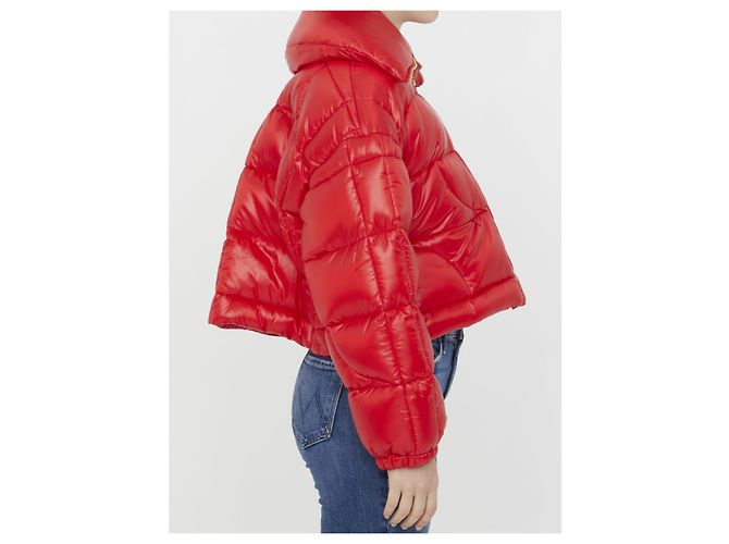 Jean Patou Giacca puffer corta JP Rosso - vista 3
