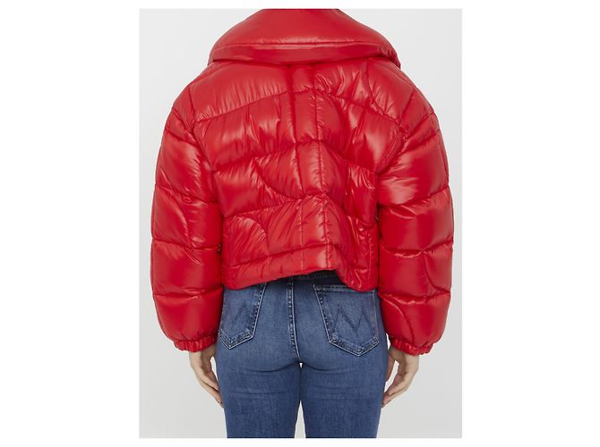 Jean Patou Giacca puffer corta JP Rosso - vista 4