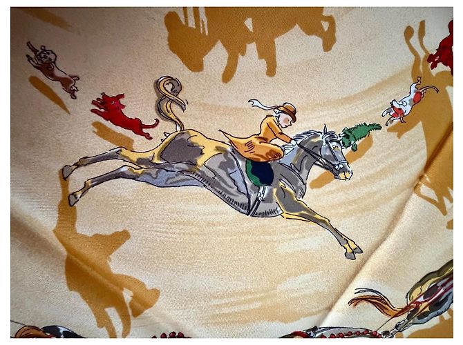 Hermès Carré Le Cirque Molier 90cm Multicolore - vue 10
