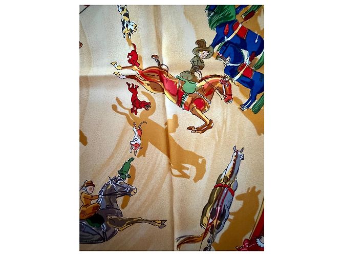 Hermès Carré Le Cirque Molier 90cm Multicolore - vue 11