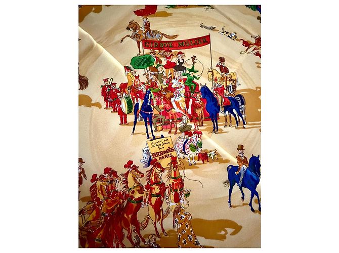 Hermès Carré Le Cirque Molier 90cm Multicolore - vue 2