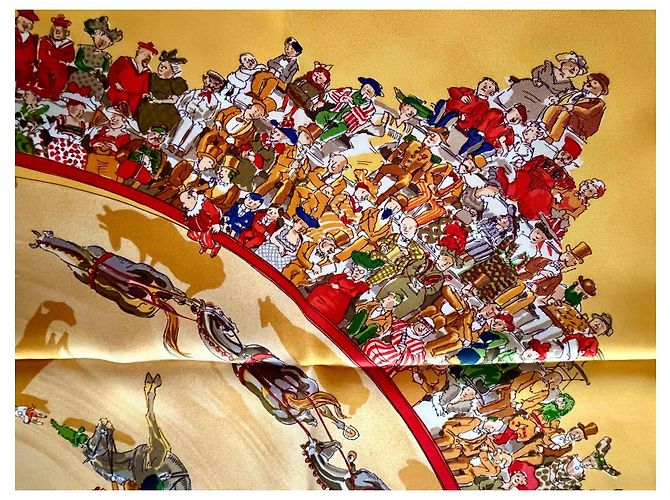 Hermès Carré Le Cirque Molier 90cm Multicolore - vue 4