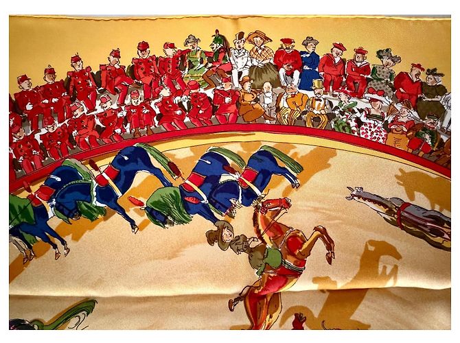 Hermès Carré Le Cirque Molier 90cm Multicolore - vue 5