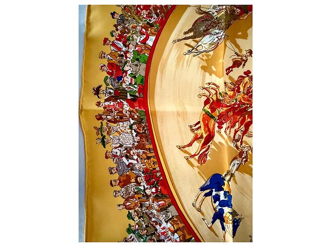 Hermès Carré Le Cirque Molier 90cm Multicolore - vue 7