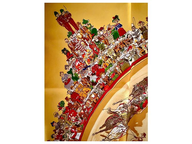 Hermès Carré Le Cirque Molier 90cm Multicolore - vue 9