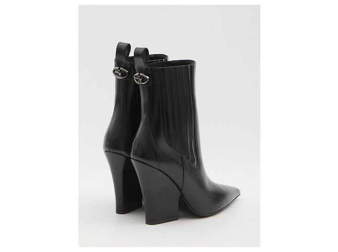 Valentino Garavani VLogo Lockette Stiefeletten Schwarz - Ansicht 3