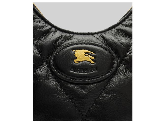 Burberry Gesteppte Lammledertasche mit Kette in Schwarz - Ansicht 4