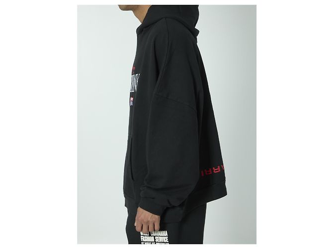 Willy Chavarria Welcome to America Hoodie Schwarz - Ansicht 3