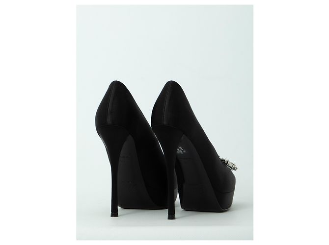 Roger Vivier Décolleté Flower Strass 120 Nero - vista 3