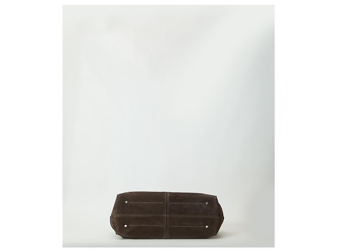 Tod's Borsa shopping in pelle scamosciata Marrone - vista 3