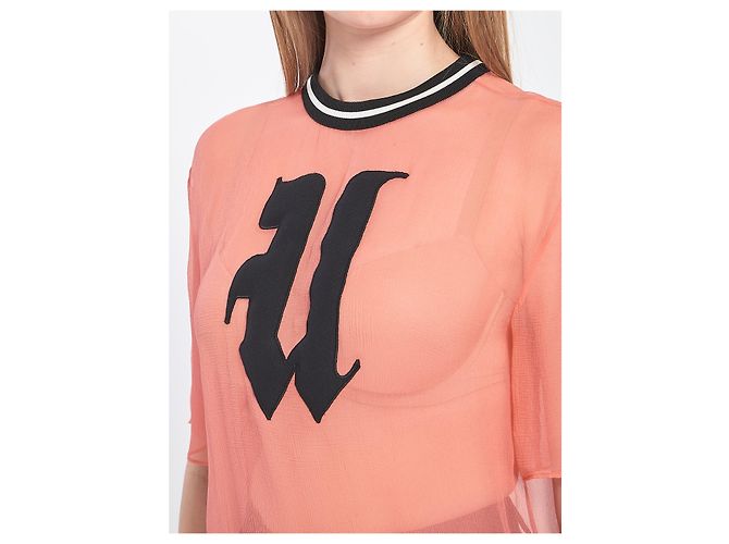 T-shirt de seda coral Emanuel Ungaro Rosa - vista 3