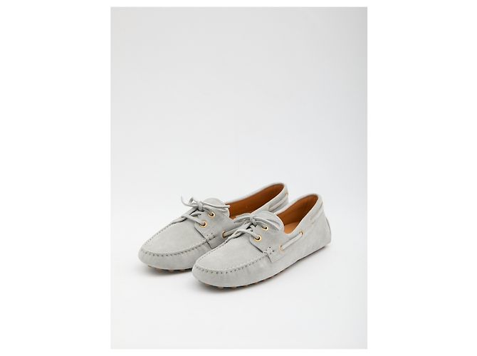 Tod's Mocassini Gommino boat shoes Grigio - vista 2