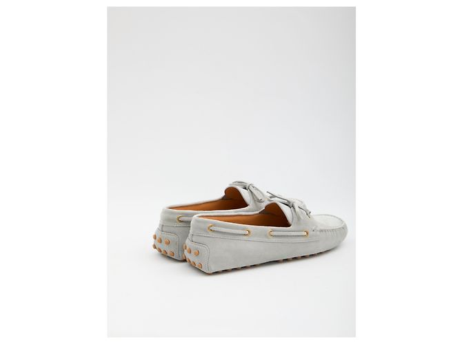 Tod's Mocassini Gommino boat shoes Grigio - vista 3