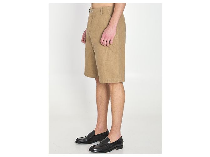 Jacquemus Bermuda shorts De-Nimes Pastro Beige - vue 2