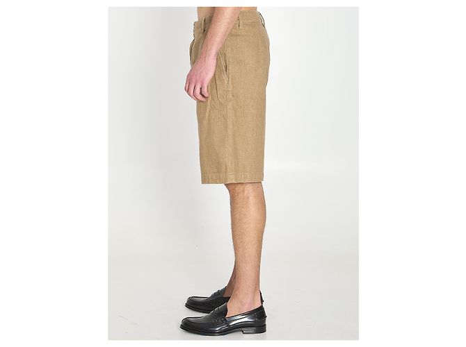 Jacquemus Bermuda shorts De-Nimes Pastro Beige - vue 3