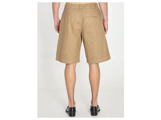 Jacquemus Bermuda shorts De-Nimes Pastro Beige - vue 4