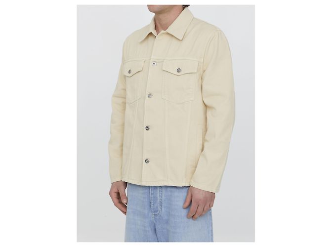 Off White Vars Hammer Baumwoll Denim Hemd beige - Ansicht 2