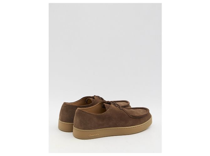 Scarpe stringate Church's Nocton in camoscio marrone - vista 3
