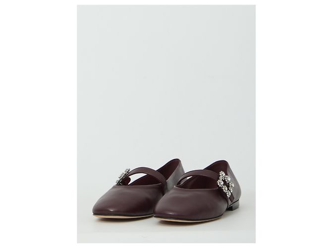 Roger Vivier Ballerine Efflorescence con cinturino Bordò - vista 2