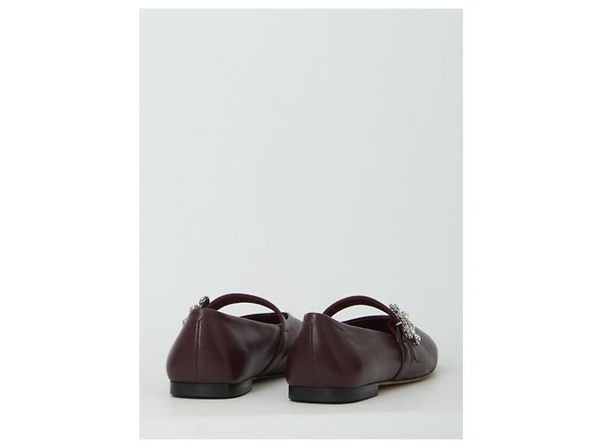 Roger Vivier Ballerine Efflorescence con cinturino Bordò - vista 3