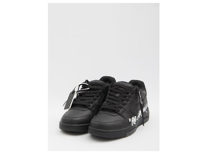 Off White Sneakers For Walking Out Of Office Nero - vista 2