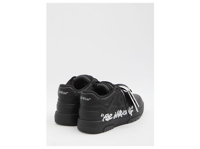 Off White Sneakers For Walking Out Of Office Nero - vista 3