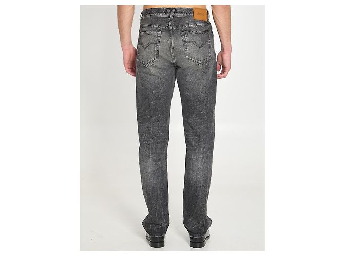 Jeans Versace Grigio in Denim Dettaglio Medusa - vista 4