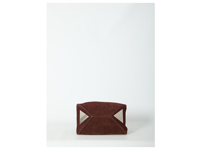 Attico borsa mini La Passeggiata top handle Light Choco Marrone - vista 3