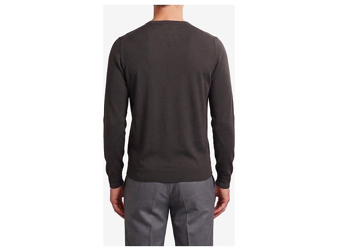 John Smedley Pull à col rond Lundy en Faulkner brown Marron - vue 3