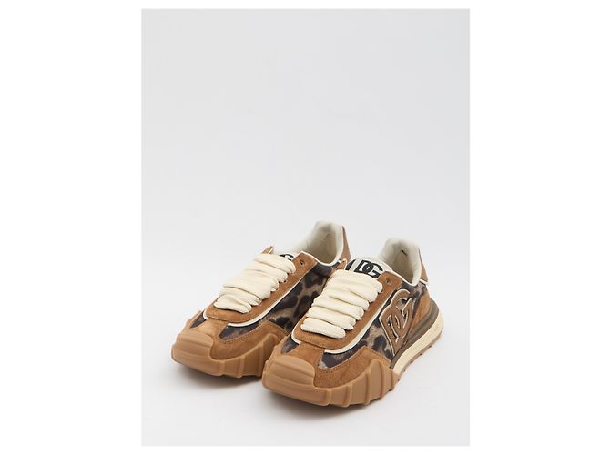 Sneakers Dolce & Gabbana DG Athletic Marroni Pelle Marrone - vista 2