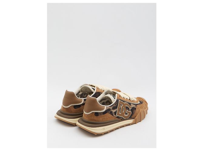 Sneakers Dolce & Gabbana DG Athletic Marroni Pelle Marrone - vista 3