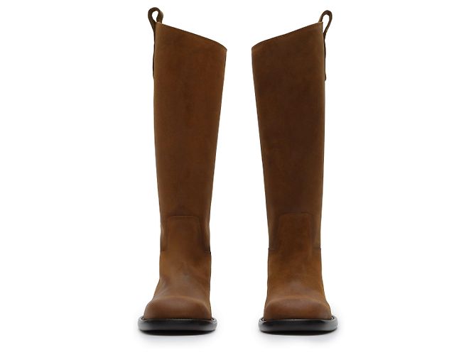Botas Cavalier Burberry castanhas de pele Marrom - vista 2