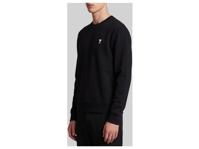 Ami Paris Ami de Coeur Crewneck Sweatshirt Schwarz - Ansicht 3