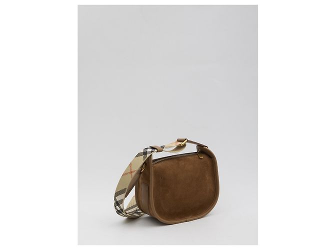 Burberry Sac messager mini B Clip Marron - vue 2