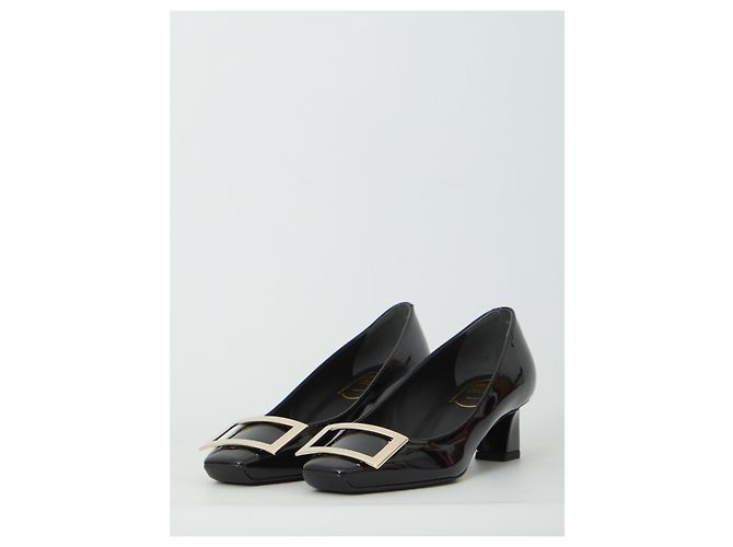 Roger Vivier Décolleté Belle Vivier Trompette Nero - vista 2