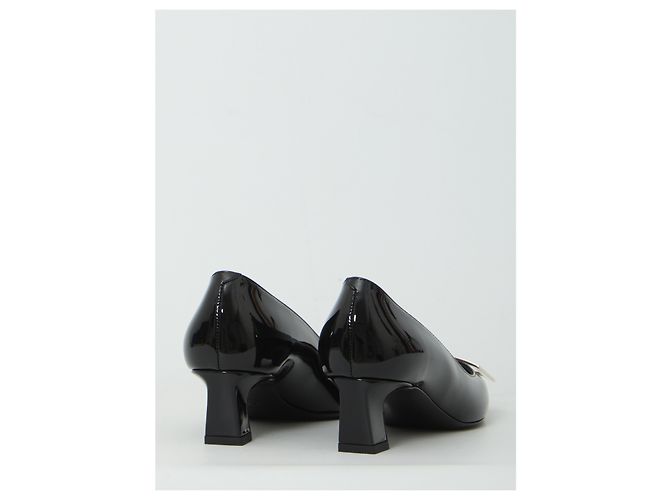 Roger Vivier Décolleté Belle Vivier Trompette Nero - vista 3
