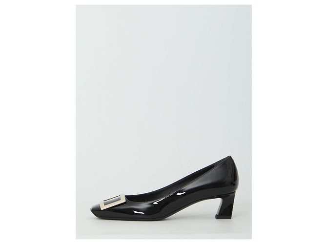 Roger Vivier Décolleté Belle Vivier Trompette Nero - vista 4