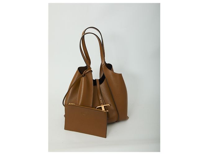 Tod's Bolso de compra Small T Timeless Castaño - vista 4