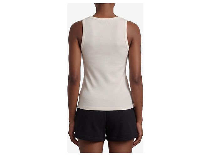 Top Burberry Tierra in cotone stretch bianco - vista 3