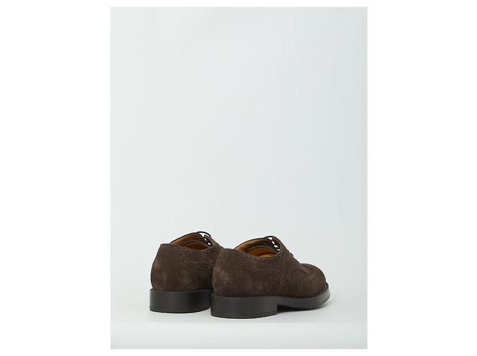 Scarpe stringate in camoscio marrone Tod's - vista 3