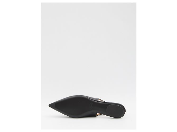 Tod's Ballerine slingback in pelle Nero - vista 4