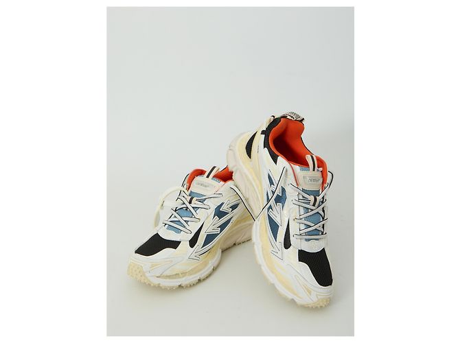 Off White Be Right Back worn-out sneakers Blue - view 5