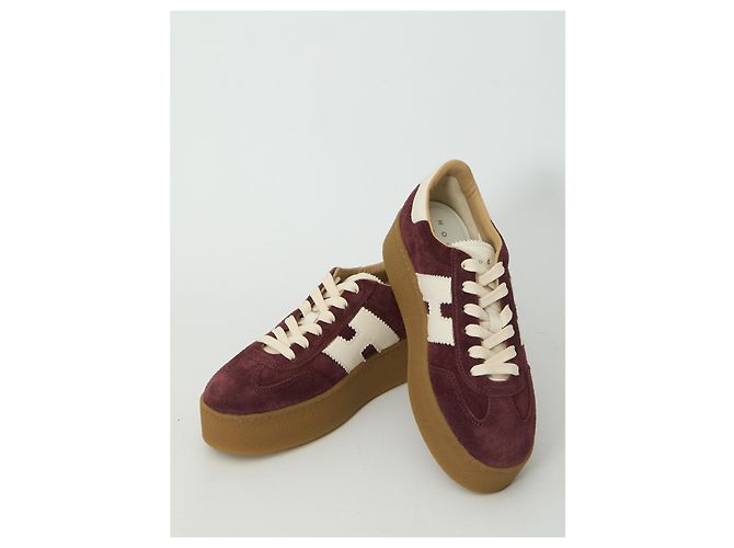 Hogan Cool Sneaker Wildleder bordeaux - Ansicht 5
