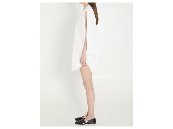 Abito camicia midi Berlingot Jacquemus in cotone bianco - vista 3