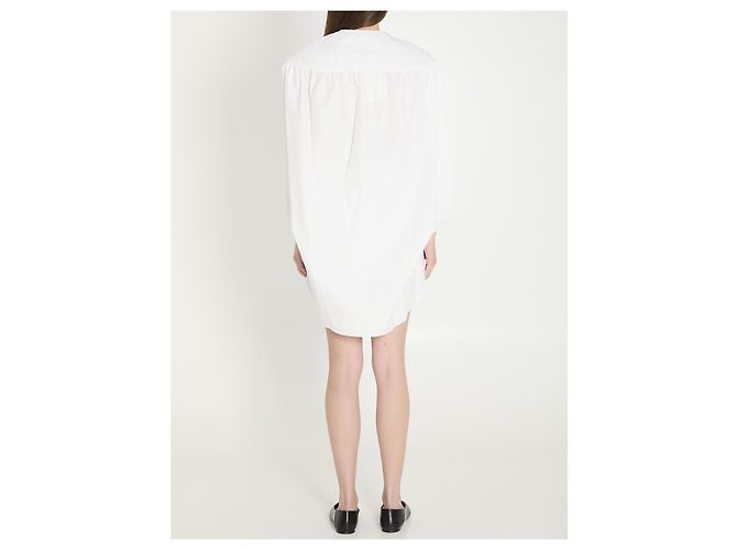Abito camicia midi Berlingot Jacquemus in cotone bianco - vista 4