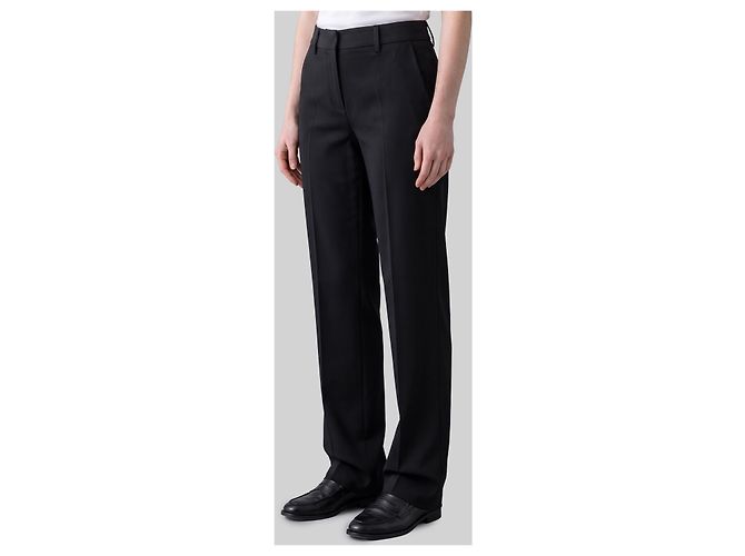 Sutton New York Black stretch canvas trousers - view 2