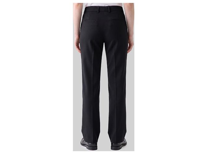 Sutton New York Black stretch canvas trousers - view 3