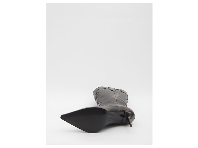 Botas Western Lidia Paris Texas en piel negra Negro - vista 4