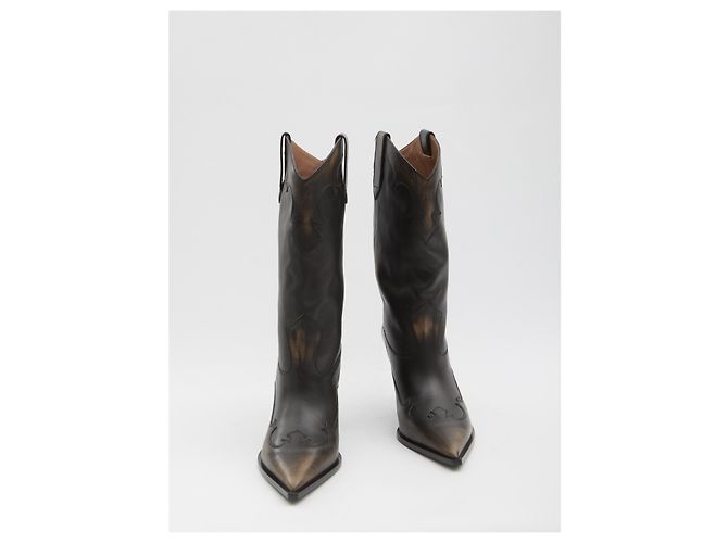 Botas Western Lidia Paris Texas en piel negra Negro - vista 5