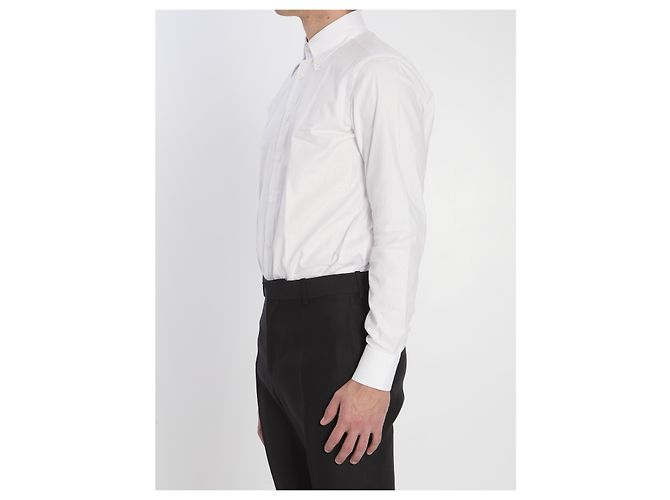 Camicia Borriello Vomero in cotone Oxford bianco - vista 2